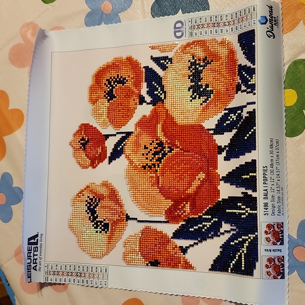 Diamond Dotz diamond painting- Poppies